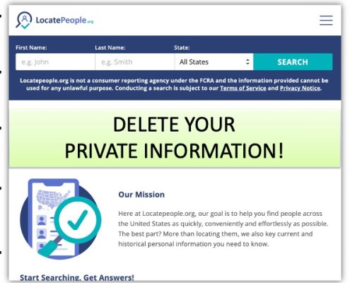 How to remove yourself from locatepeople